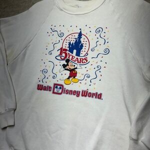 Vintage Walt Disney World 15 Years‎ Anniversary Mickey Mouse Sweatshirt XL